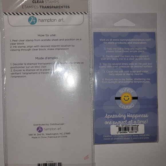 Thanksgiving Clear Stamps Autumn Fall * Photopolymer Stamps Thankful Gratitude - Picture 4 of 4